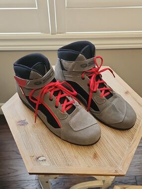 SIDI Suede Leather Motorcycle Riding Boots / Shoes.